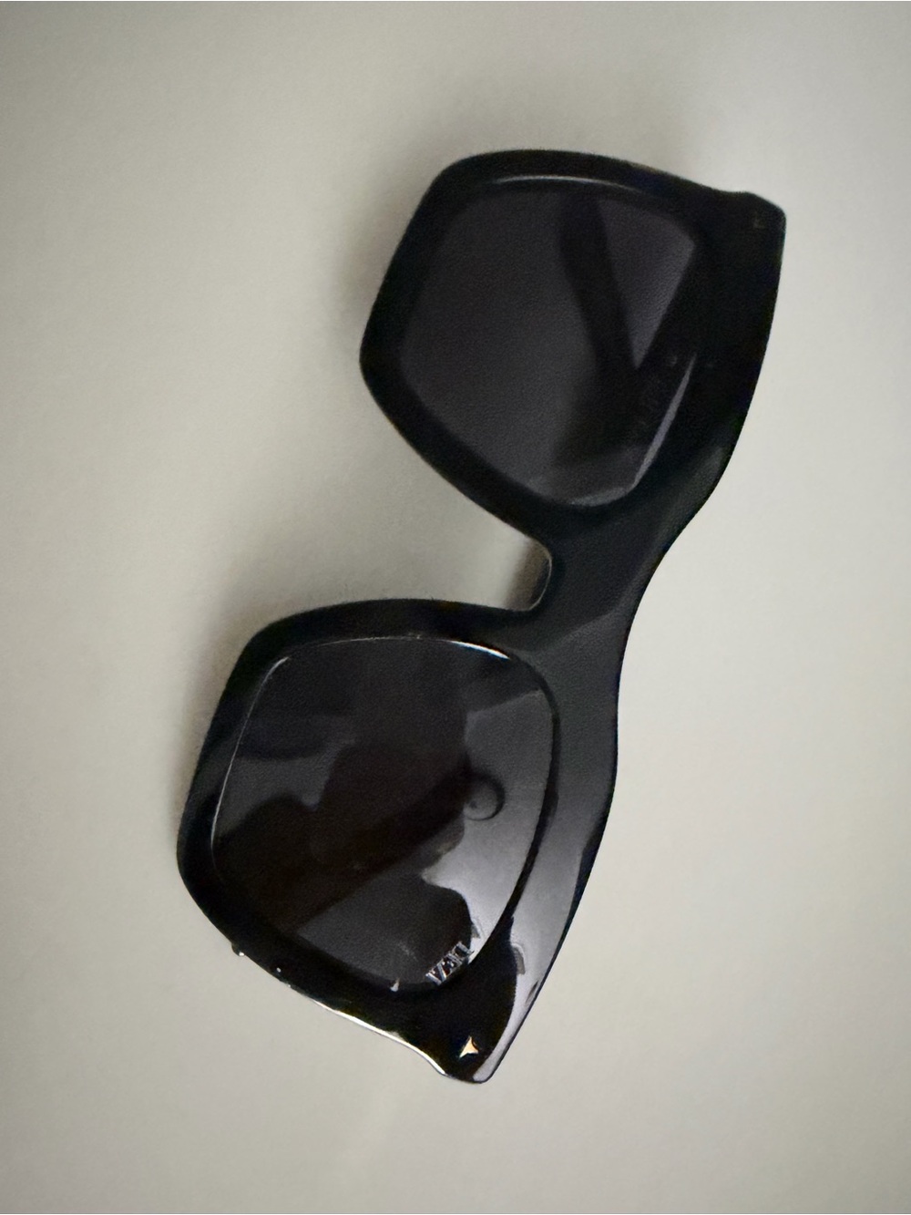 Dezi Oversized Square Black Sunglasses